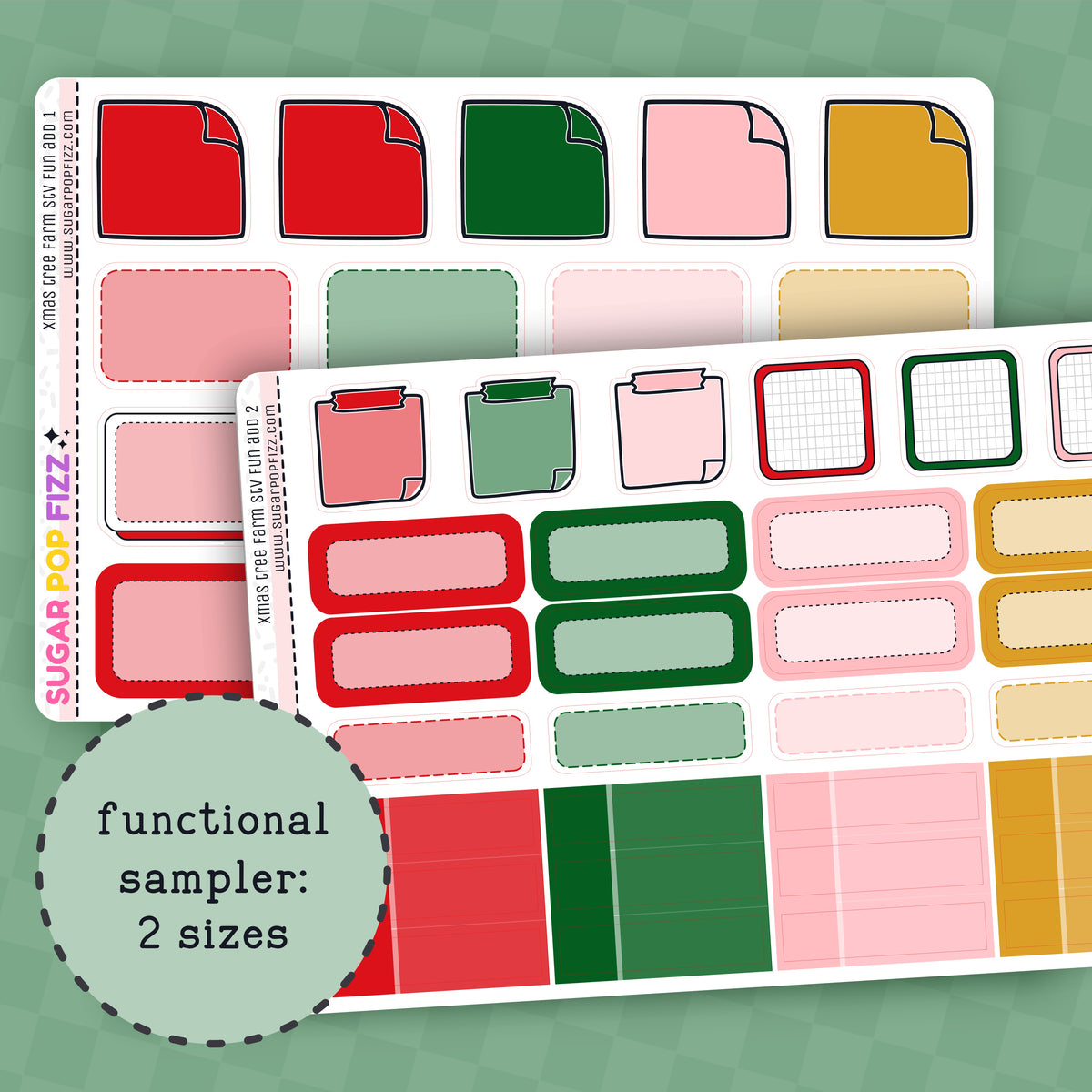 Xmas Tree Farm Weekly Kit Add-On Functional Sampler