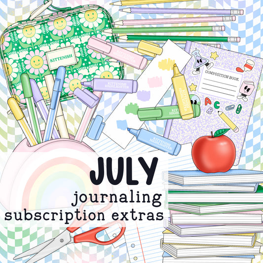 July Journaling Subscription Extras