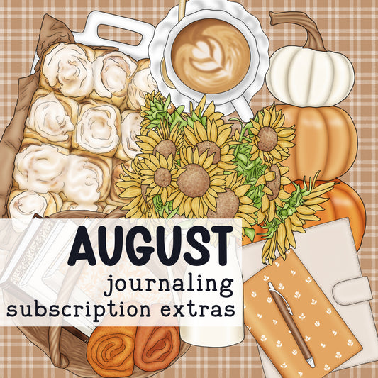 August Journaling Subscription Extras