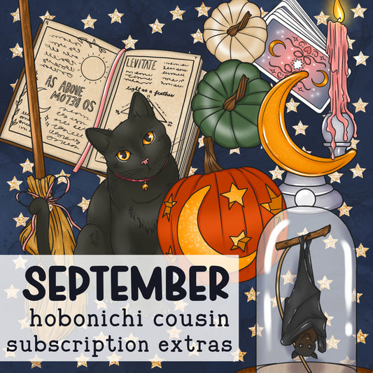 September Hobonichi Cousin Subscription Extras