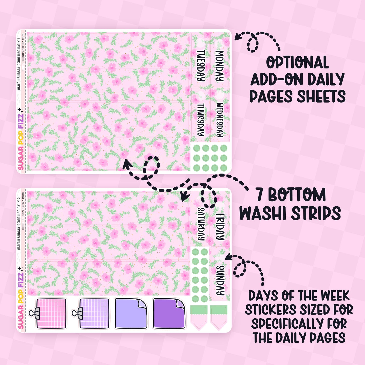 March Hobonichi Cousin Subscription Extras