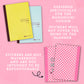 Pink Checkered - CUSTOM - Hobonichi Cousin Cover Sticker - HBCC103