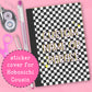 Checkered - CUSTOM - Hobonichi Cousin Cover Sticker - HBCC105
