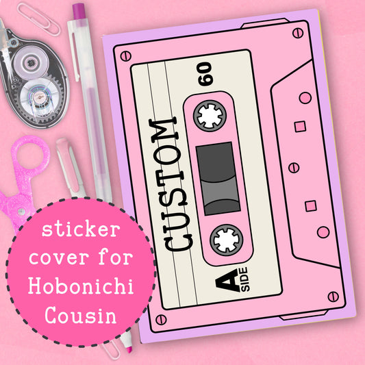 Mixtape - CUSTOM - Hobonichi Cousin Cover Sticker - HBCC108
