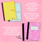 Pink Composition - Hobonichi Cousin Cover Sticker - HBCC111