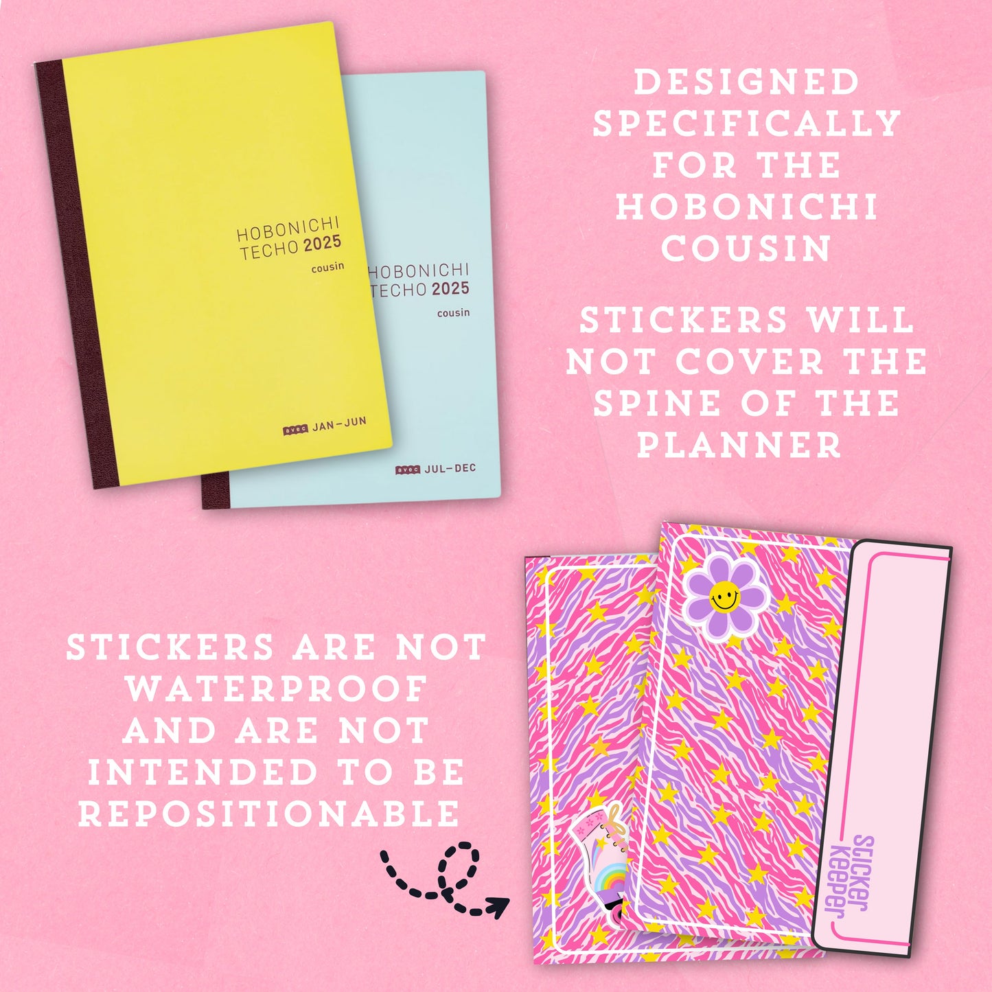 Roller Disco - Hobonichi Cousin Cover Sticker - HBCC113