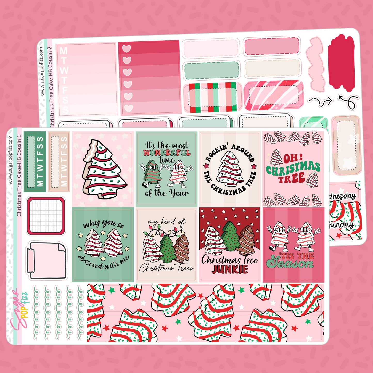 Christmas Tree Cake Hobonichi Cousin Weekly Kit