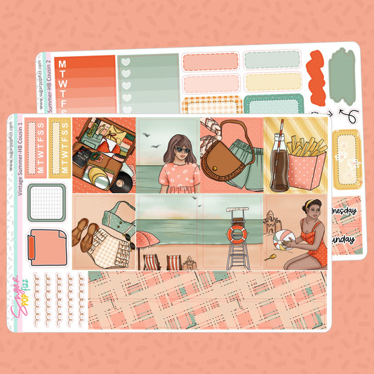 Vintage Summer Hobonichi Cousin Weekly Kit