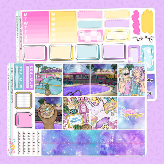 Moonie Magic Beach Motel Hobonichi Cousin Weekly Kit