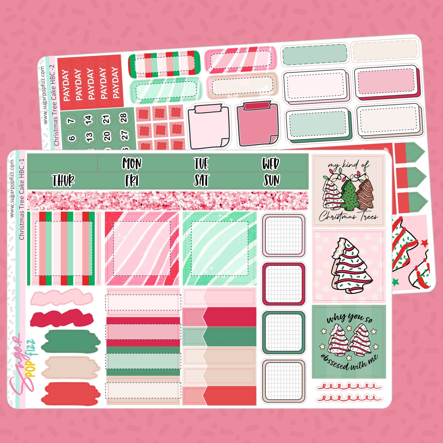 Christmas Tree Cake Hobonichi Cousin Monthly - updated 2023