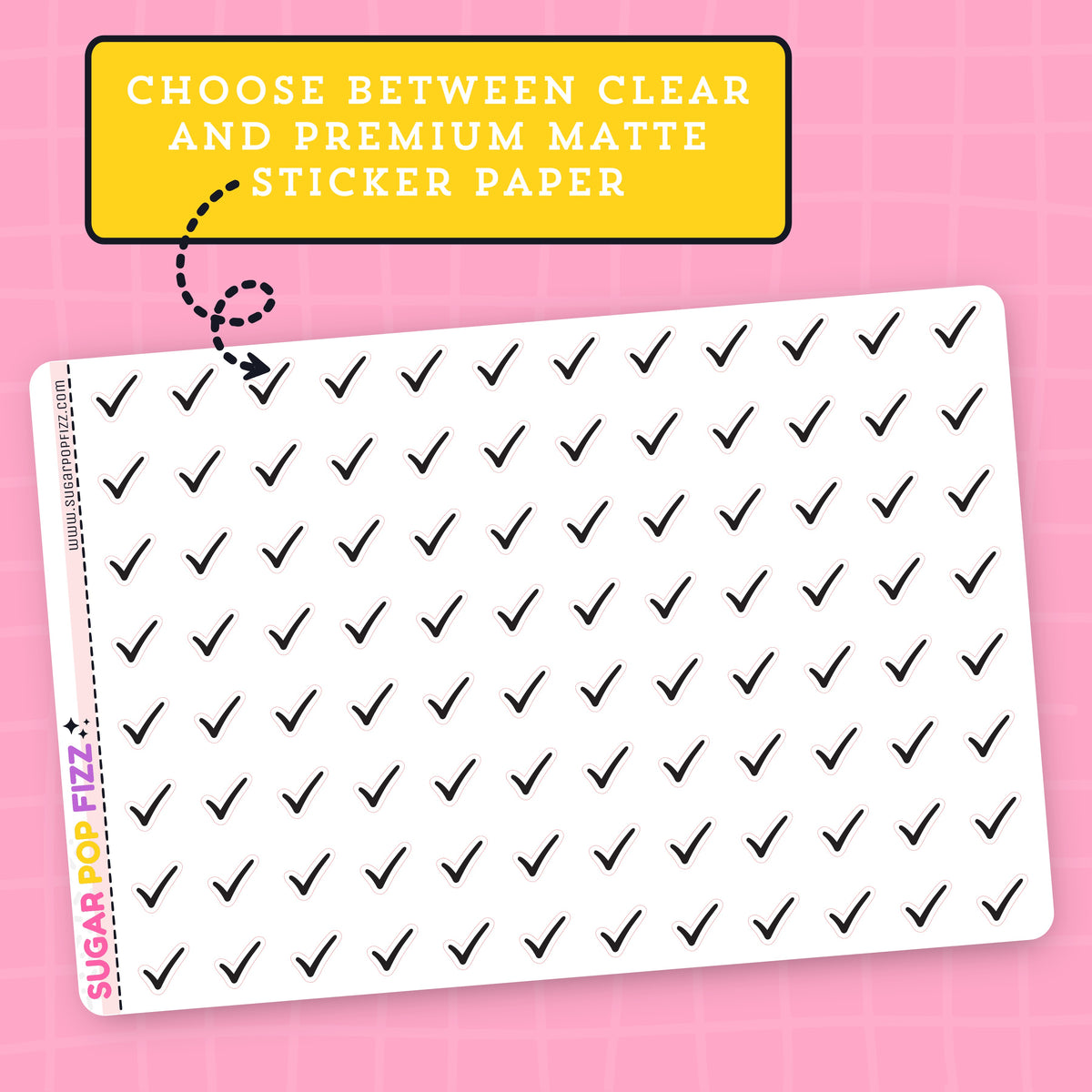 Sticker Checking Check Mark Stickers - HS110 – Sugar Pop Fizz