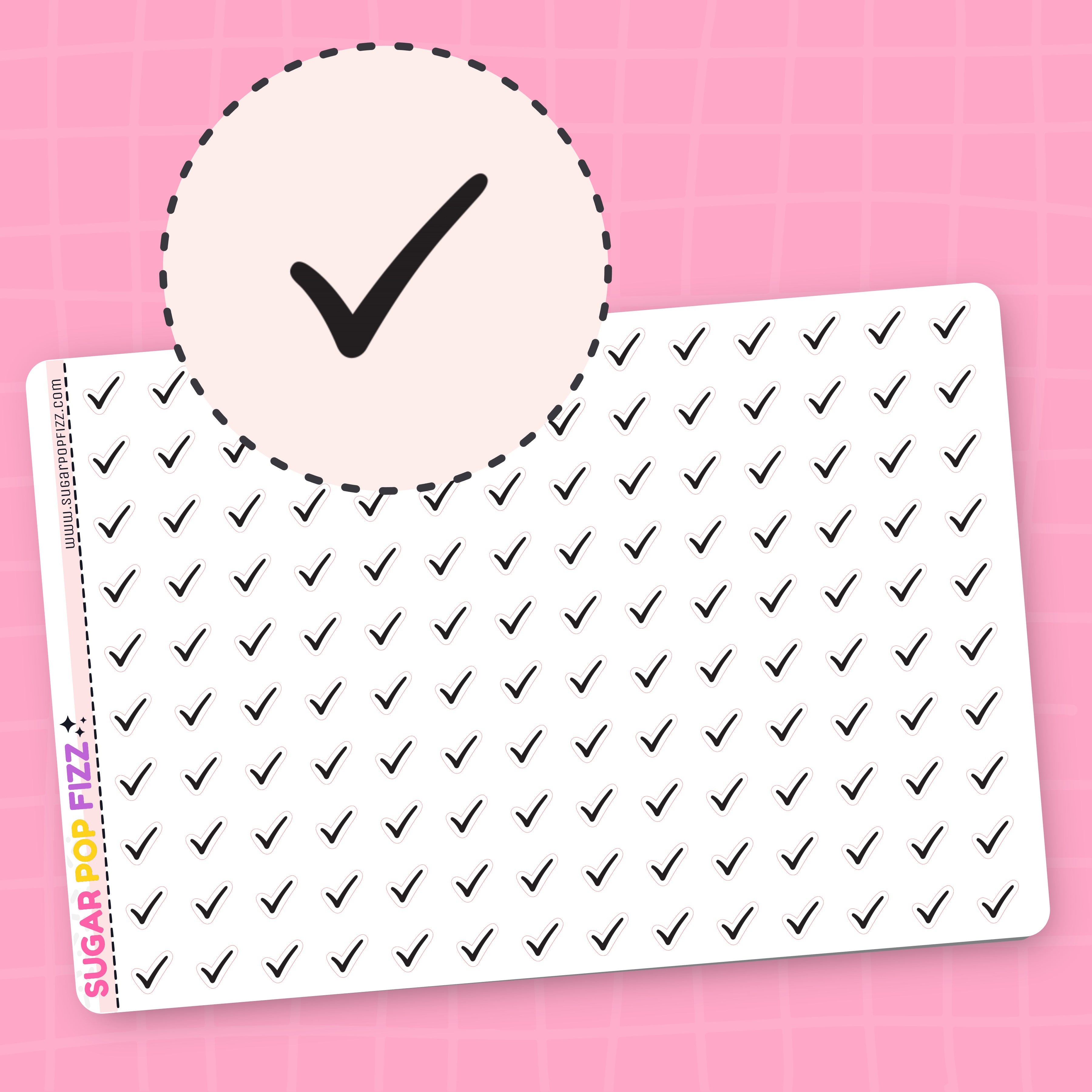 Check Out Sticker Store Check Mark Stickers (SMALL) - HS111 – Sugar Pop Fizz