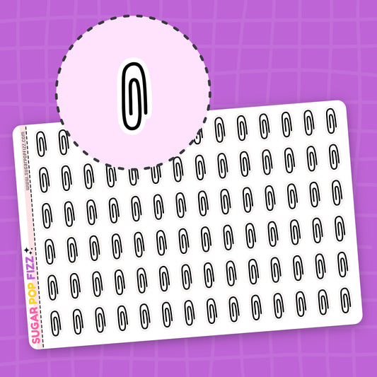 Paperclip Stickers (LARGE) - HS115