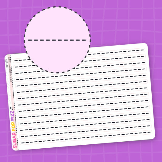 Dashed Divider Sticker - HS119