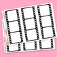 Large Film Strip Deco Stickers - HS133