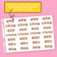 Scrabble Letters Days of the Week Stickers - HS138