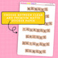 Large Scrabble Letters Days of the Week Stickers - HS139
