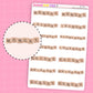 Scrabble Letters Days of the Week Stickers - HS140