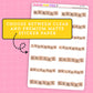 Scrabble Letters Days of the Week Stickers - HS140