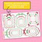 Holiday Bow Frame Stickers - HS143