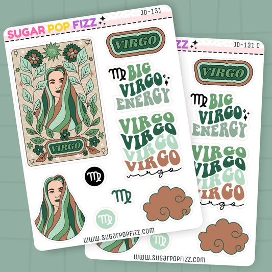 Virgo Journaling Deco Stickers - JD131