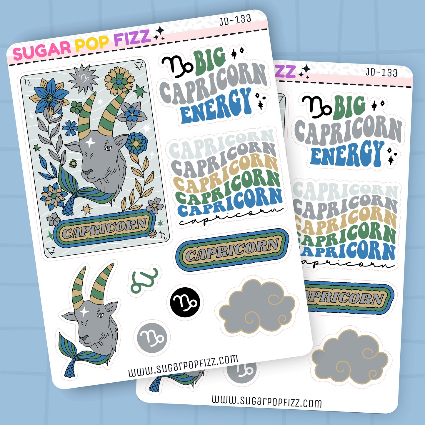 Capricorn Journaling Deco Stickers - JD133