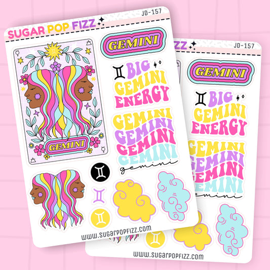 Gemini Journaling Deco Stickers - JD157