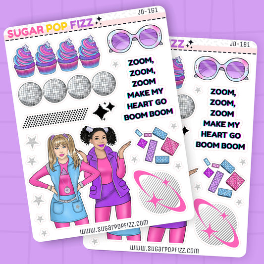 Super Nova Girl Journaling Deco Stickers - JD161