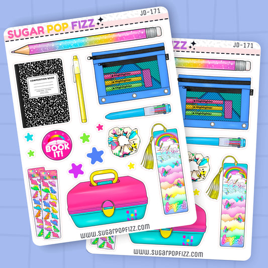 Book It Book Fair Journaling Deco Stickers - JD171