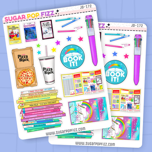 Book It Book Fair Journaling Deco Stickers - JD172