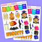 Halloween Nuggets Journaling Deco Stickers - JD176