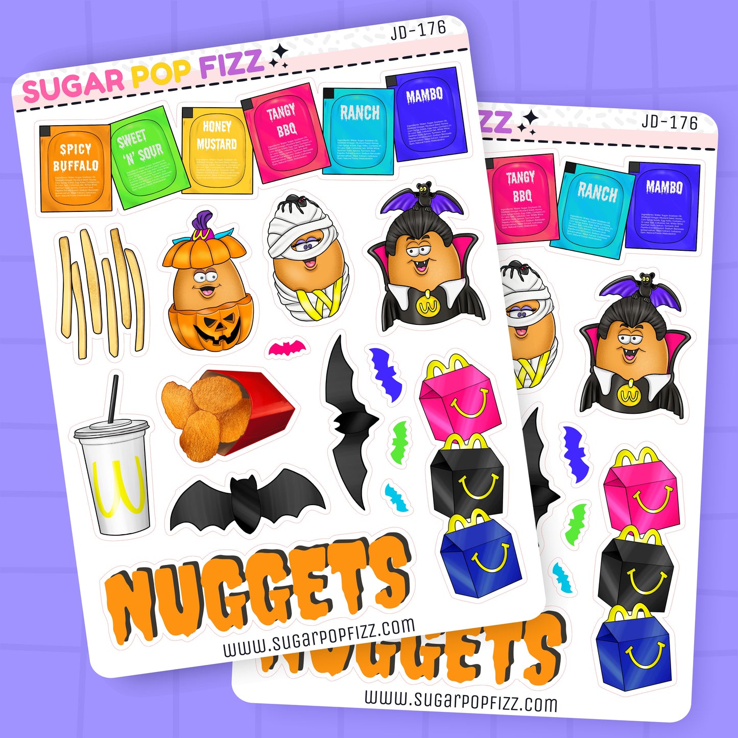 Halloween Nuggets Journaling Deco Stickers - JD176