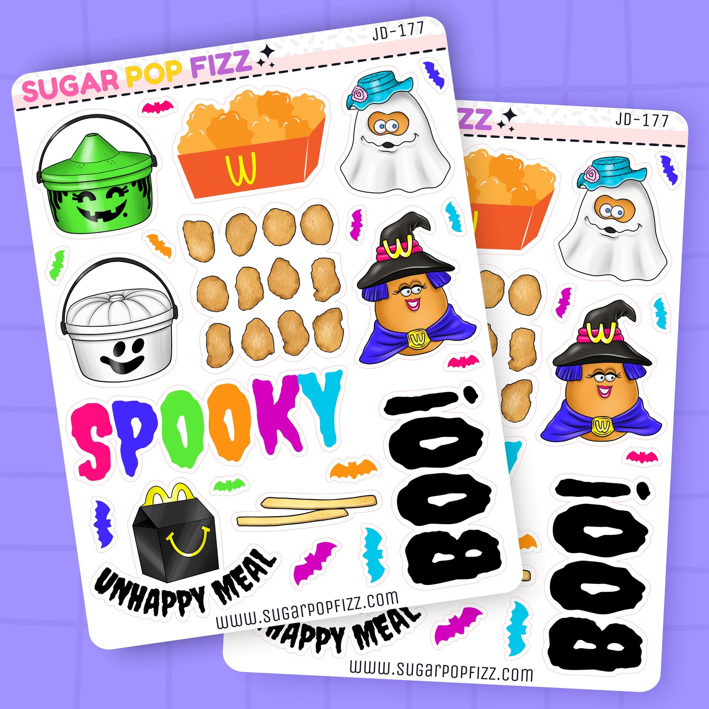 Halloween Nuggets Journaling Deco Stickers - JD177