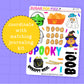 Halloween Nuggets Journaling Deco Stickers - JD177