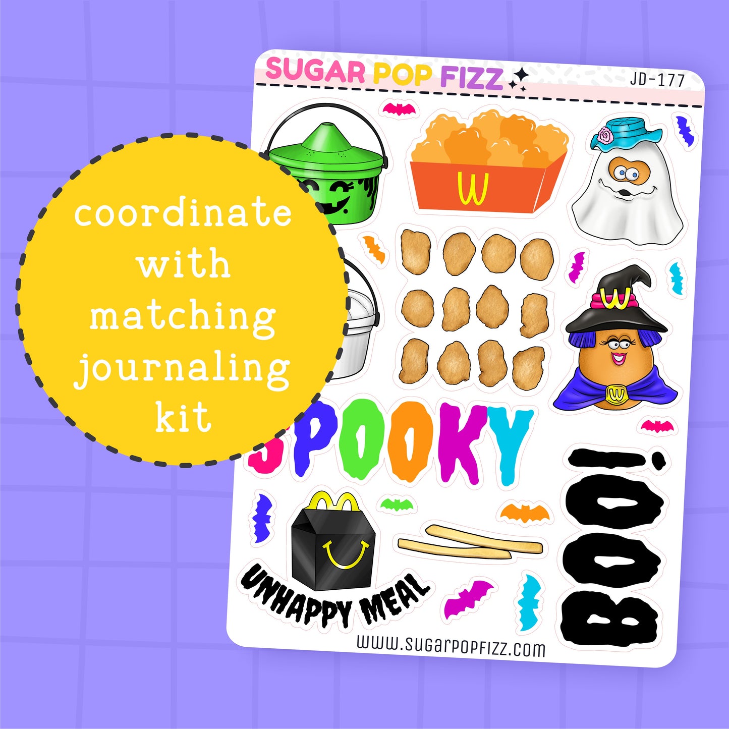Halloween Nuggets Journaling Deco Stickers - JD177