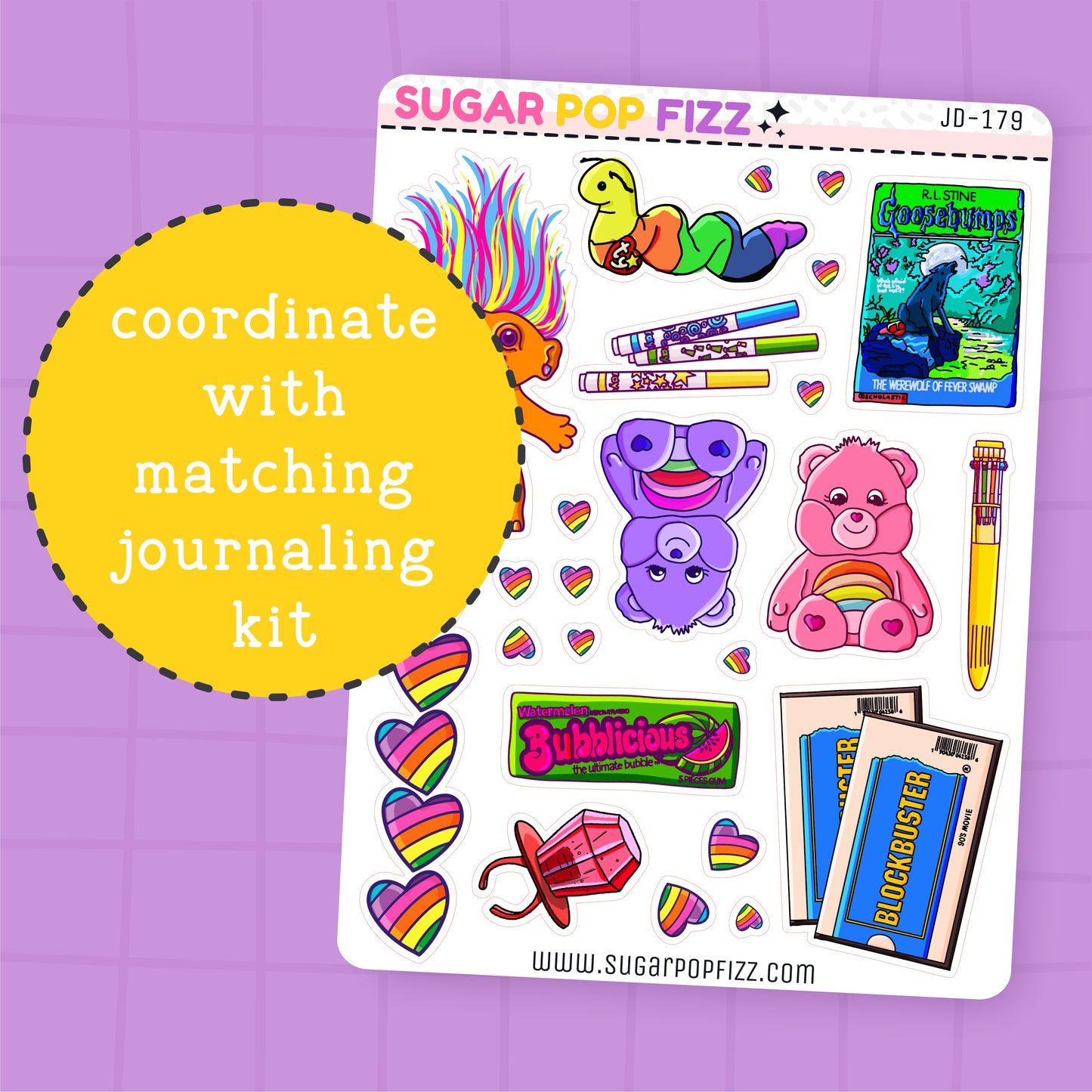 90s Baby Journaling Deco Stickers - JD179