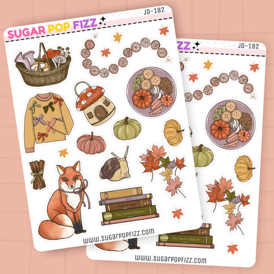 Autumn Dream Journaling Deco Stickers - JD182