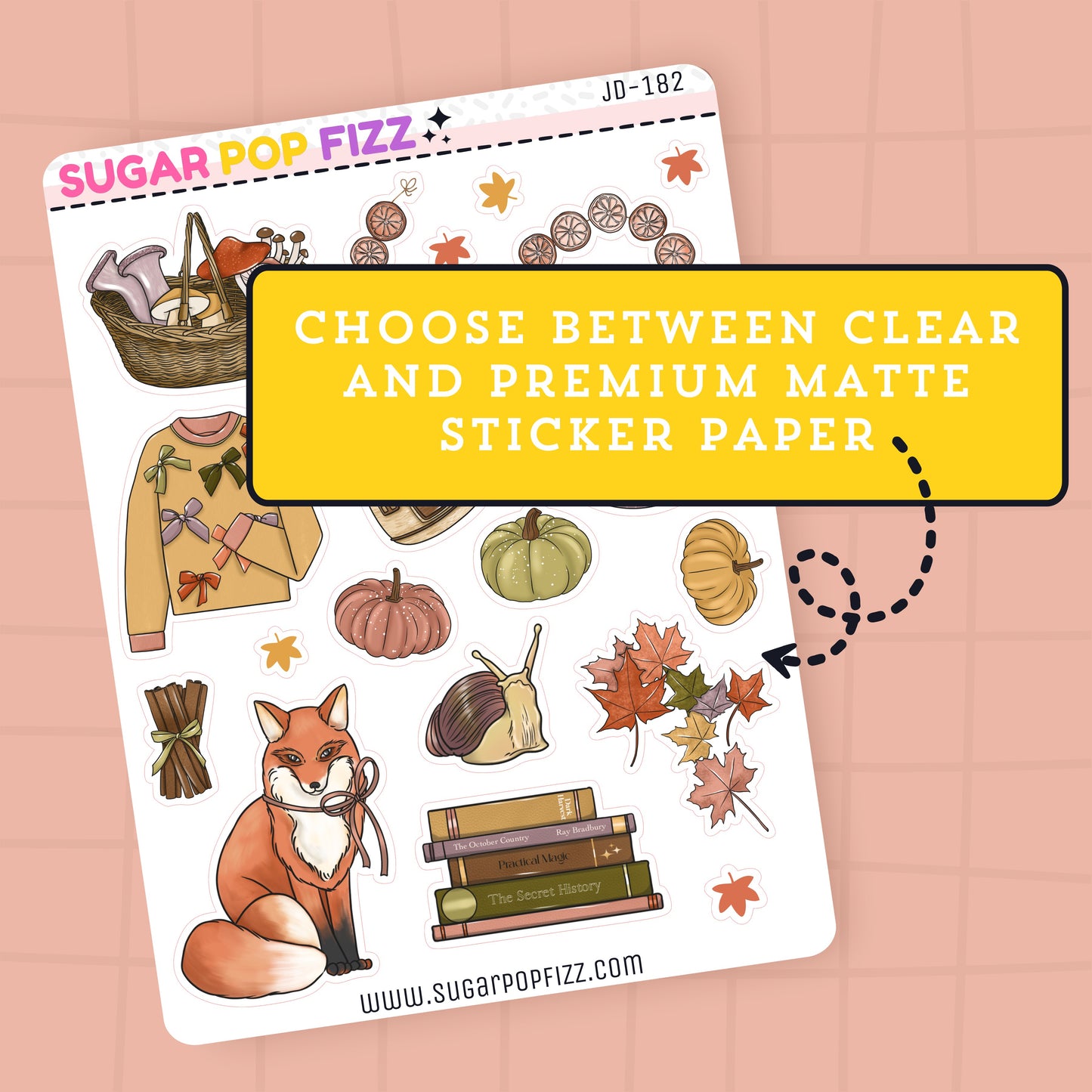 Autumn Dream Journaling Deco Stickers - JD182