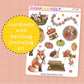 Autumn Dream Journaling Deco Stickers - JD182