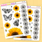 Sunflowers Journaling Deco Stickers - JD183