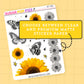 Sunflowers Journaling Deco Stickers - JD183