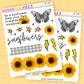 Sunflowers Journaling Deco Stickers - JD184