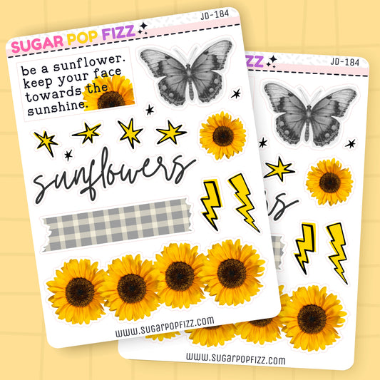 Sunflowers Journaling Deco Stickers - JD184