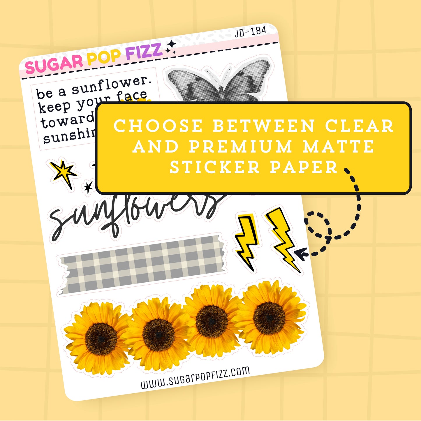 Sunflowers Journaling Deco Stickers - JD184