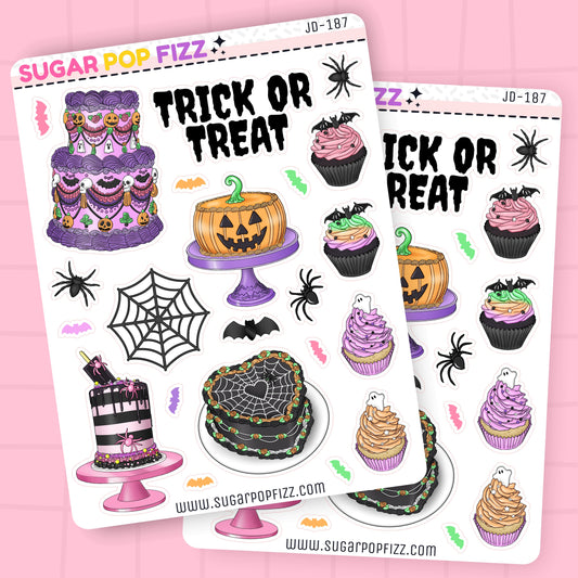 Halloween Cakes Journaling Deco Stickers - JD187
