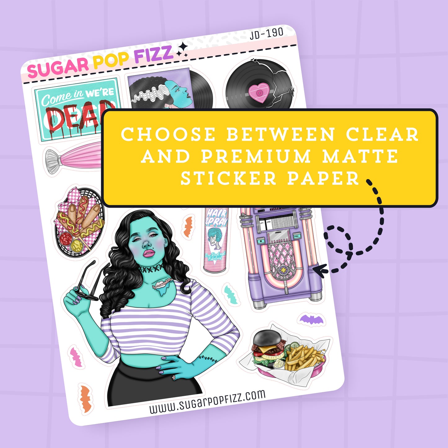 Monster Cafe Journaling Deco Stickers - JD190