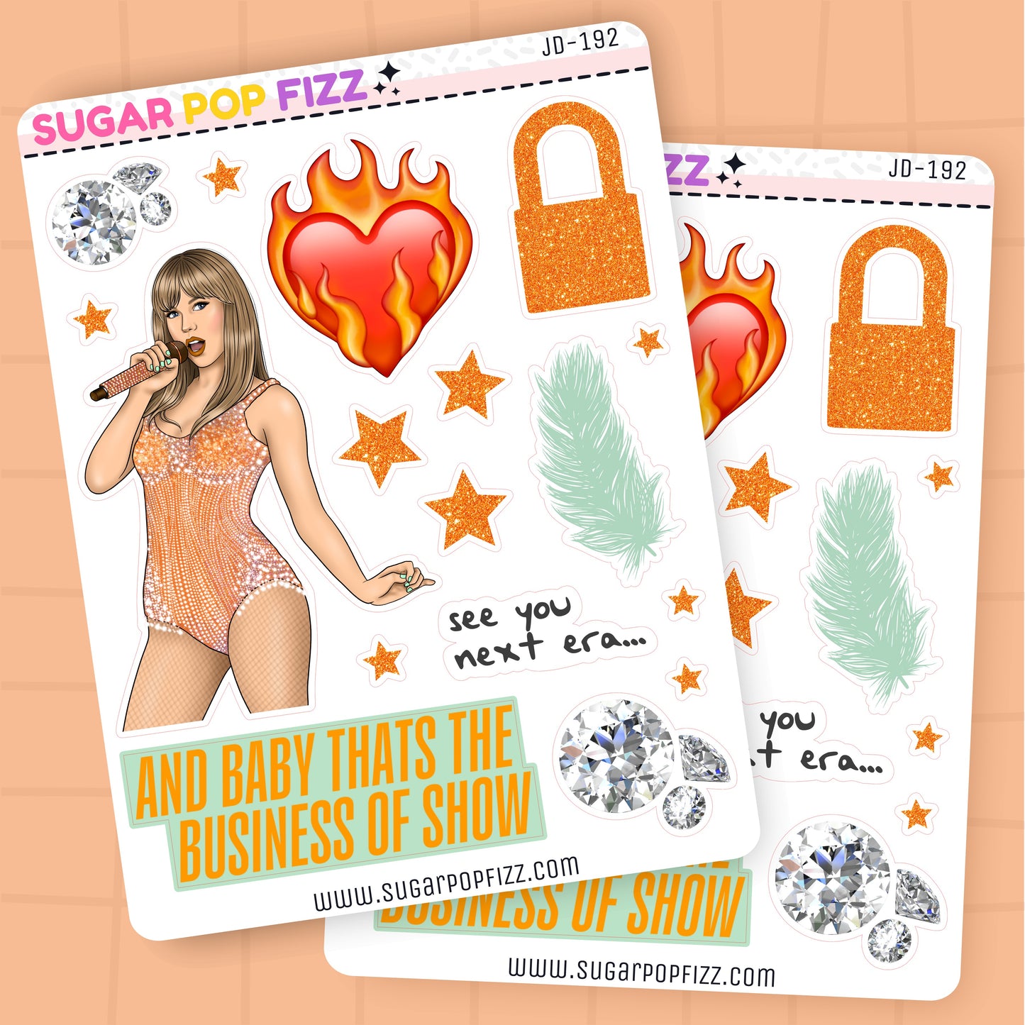 Showgirl Journaling Deco Stickers - JD192