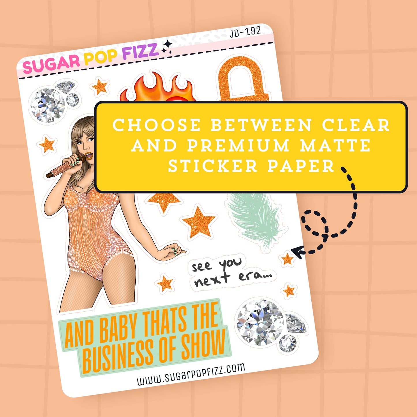 Showgirl Journaling Deco Stickers - JD192