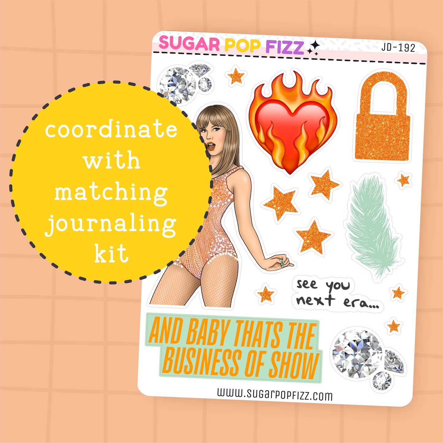 Showgirl Journaling Deco Stickers - JD192