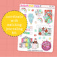 Happy Christmas Journaling Deco Stickers - JD194